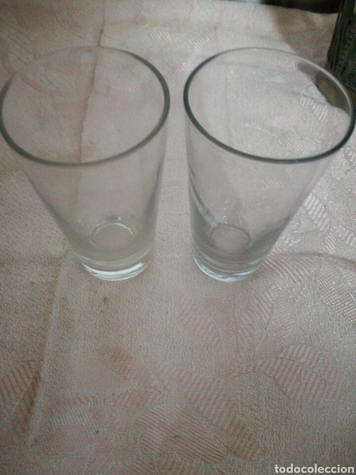 Antig&uuml;edades: Pareja de vasos de cristal - Foto 2