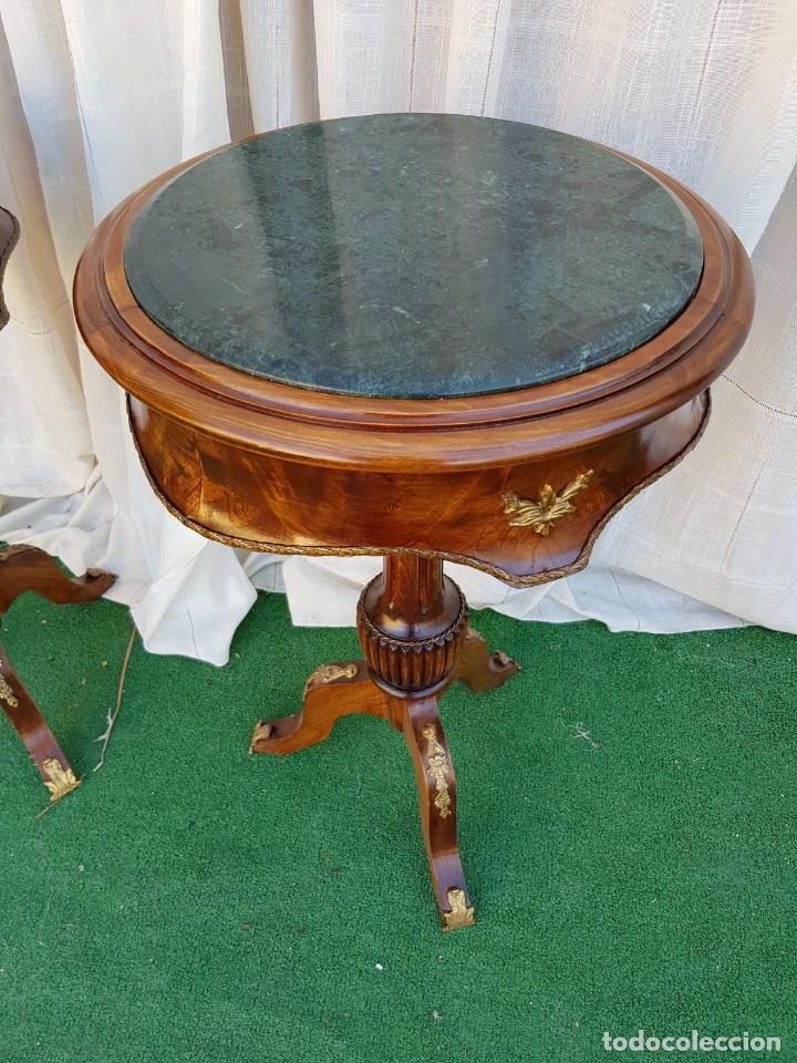 Antig&uuml;edades: MESA ESTILO FRANCES CO MARMOL - Foto 4