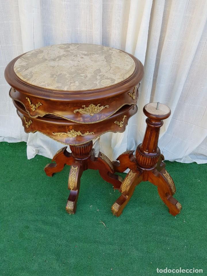 Antig&uuml;edades: MESA ESTILO FRANCES CO MARMOL - Foto 5