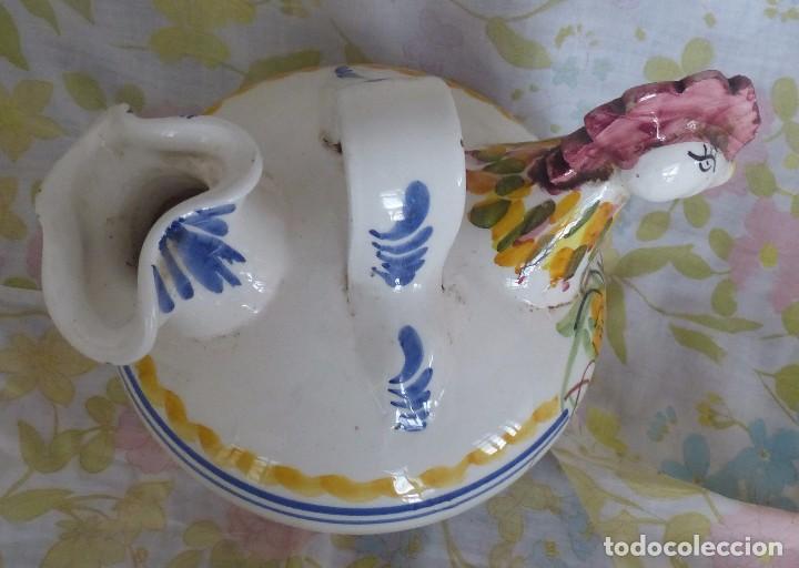 Antig&uuml;edades: BOTIJO DE CER&Aacute;MICA CON FORMA DE GALLO - Foto 3