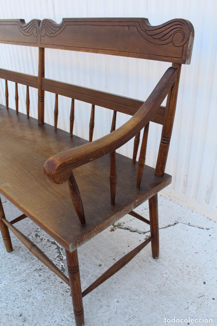 Antig&uuml;edades: sofa de madera - Foto 4