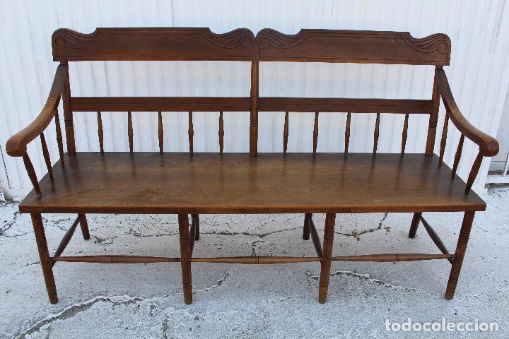 Antig&uuml;edades: sofa de madera - Foto 5