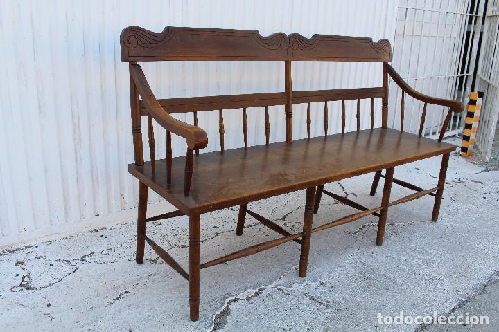 Antig&uuml;edades: sofa de madera - Foto 7