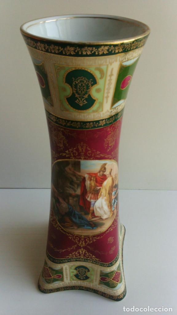 Antig&uuml;edades: JARRON PORCELANA AUSTRIACA - Foto 2