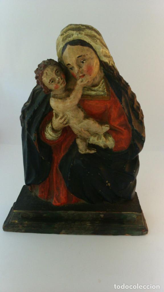 Antig&uuml;edades: VIRGEN CON NI&Ntilde;O, ANTIG&Uuml;A - Foto 1