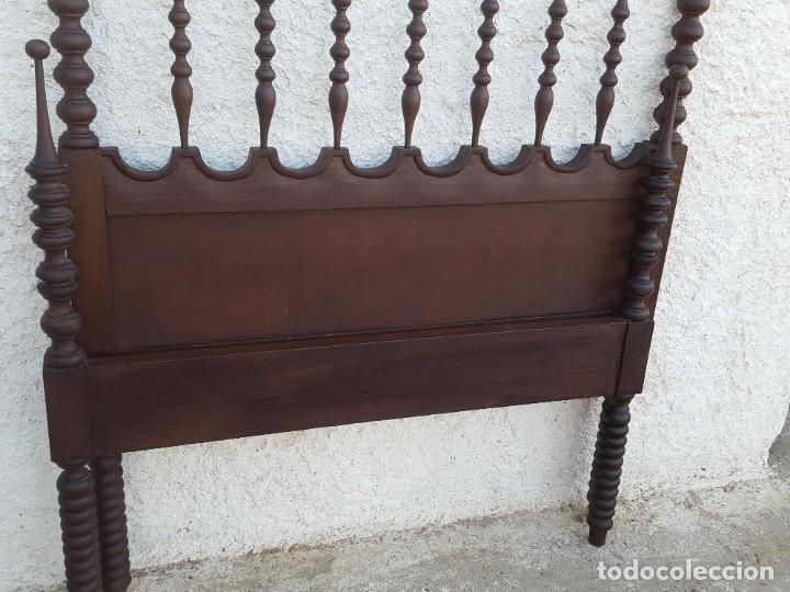 Antig&uuml;edades: Original cama de madera de palisandro (colch&oacute;n 90) - Foto 5