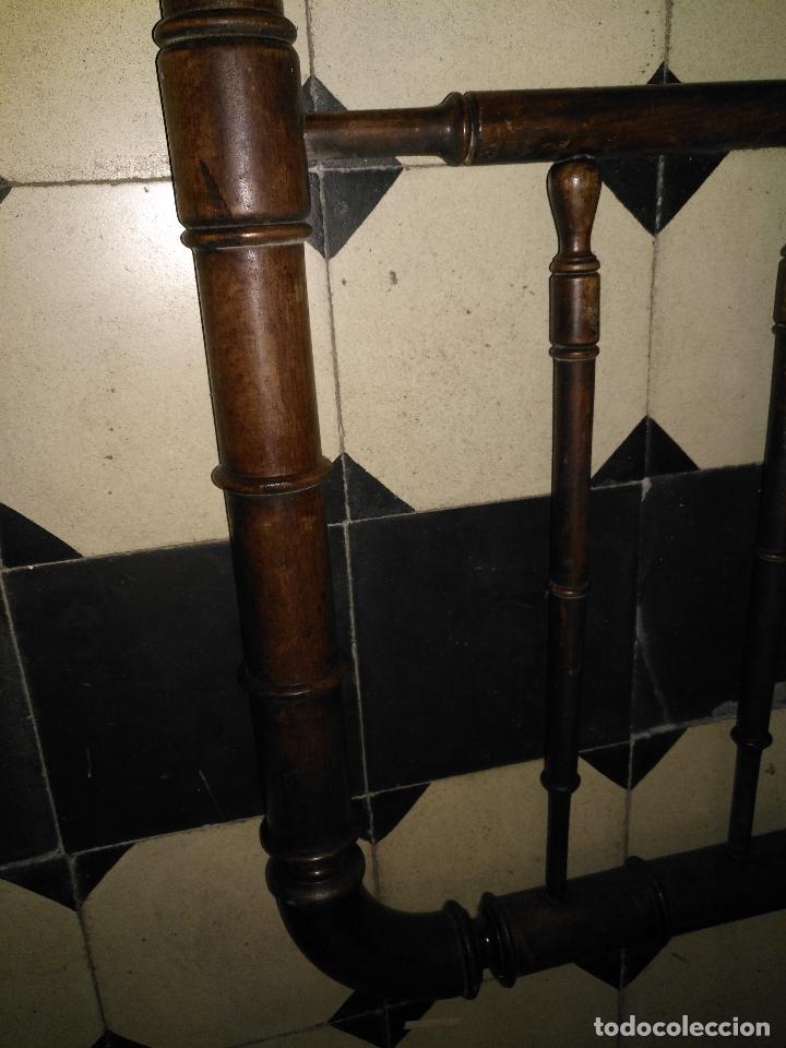 Antig&uuml;edades: CAMA DE MADERA ANTIGUA TORNEADA - Foto 13