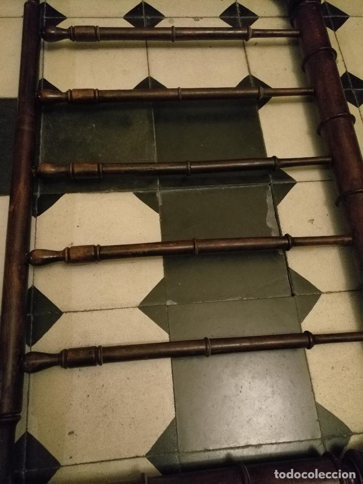 Antig&uuml;edades: CAMA DE MADERA ANTIGUA TORNEADA - Foto 18
