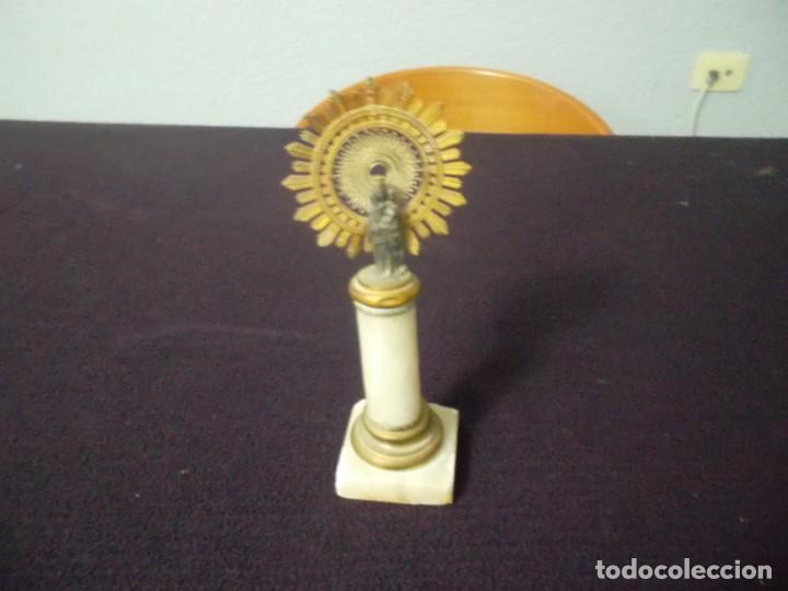 Antig&uuml;edades: pedestal con virgen - Foto 1