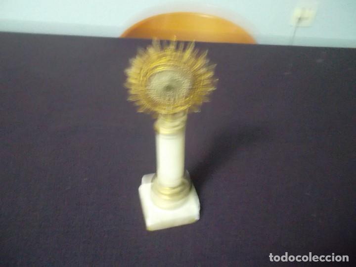 Antig&uuml;edades: pedestal con virgen - Foto 2