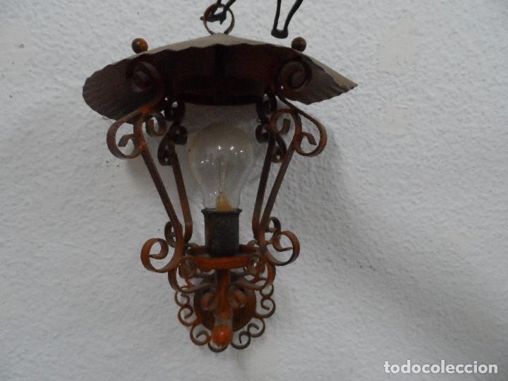 Antig&uuml;edades: Farol antiguo hierro - Foto 1