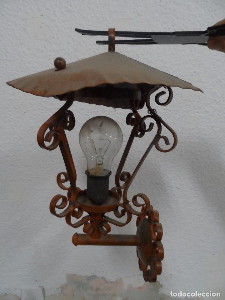 Antig&uuml;edades: Farol antiguo hierro - Foto 3