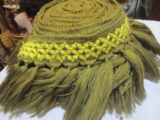 Oggetti Antichi: 7 Metros de cinta con flecos. Pasamaner&iacute;a ideal paraTapiceria Reparaciones 12 cms. ancho.