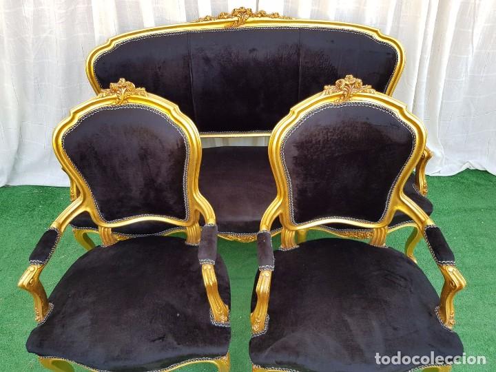 Antig&uuml;edades: TRESILLO ESTILO FRANCES - Foto 12