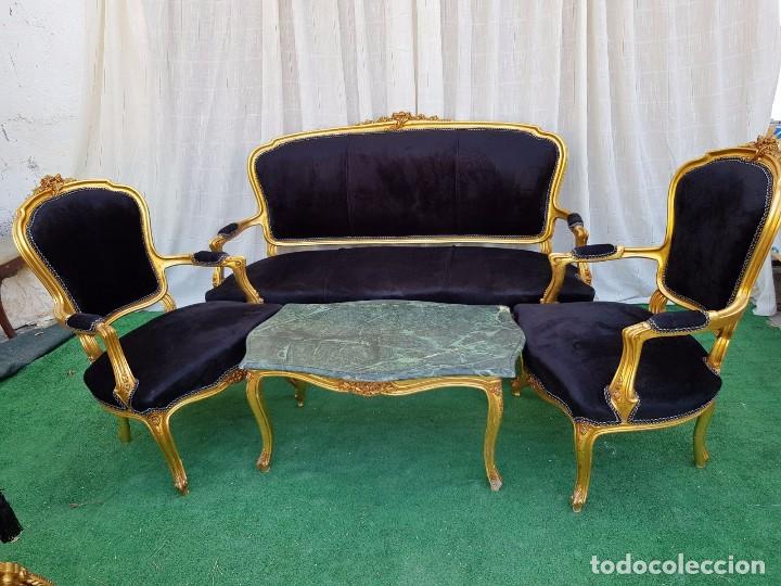 Antig&uuml;edades: TRESILLO ESTILO FRANCES - Foto 13