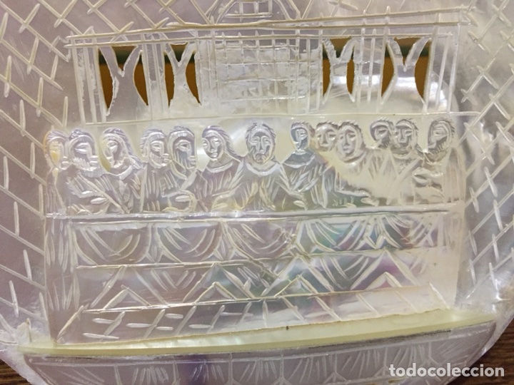 Antig&uuml;edades: Concha tallada con la &uacute;ltima cena - Foto 3