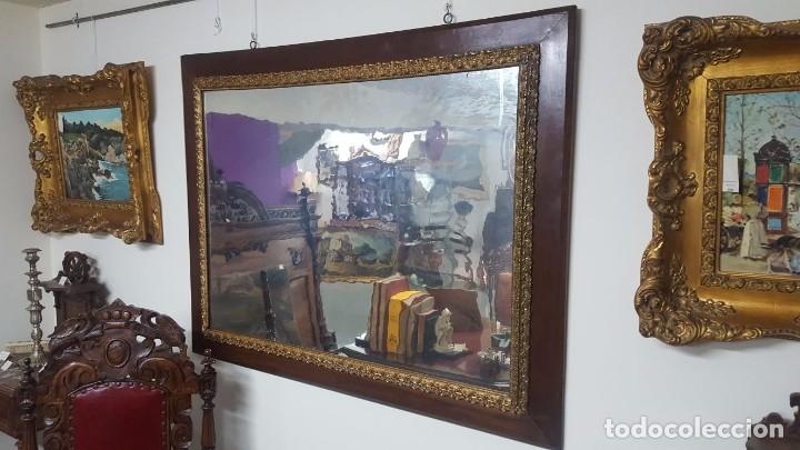 Antig&uuml;edades: ANTIGUO GRAN ESPEJO S. XIX - Foto 1