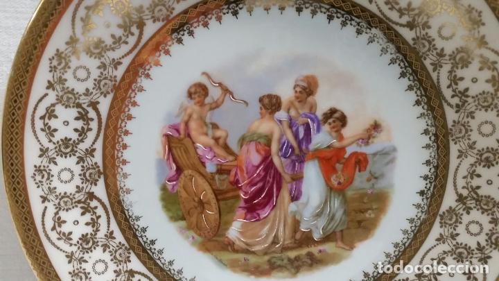 Antig&uuml;edades: Plato decoraci&oacute;n de Limoges , Francia. - Foto 2