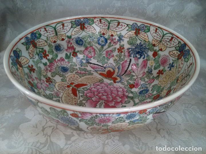 Antiques: CENTRO EN PORCELANA CHINA. CANTON. SELLO EN LA BASE. PRIMER TERCIO DEL S. XX.