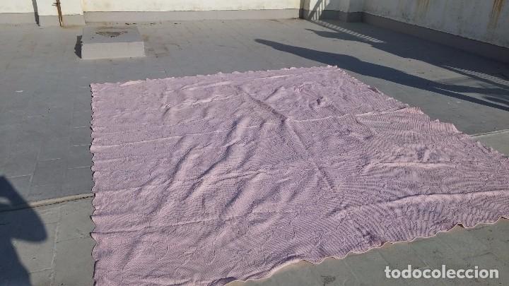 Antig&uuml;edades: Colcha Rosa vintage. - Foto 1