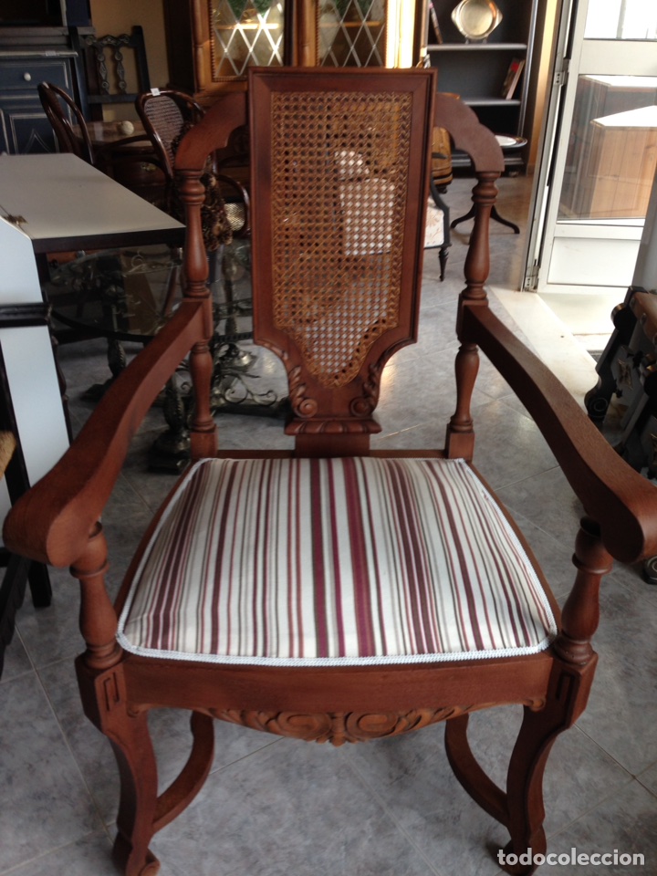 Antig&uuml;edades: Antiguo sill&oacute;n Despacho Caoba Natural - Foto 2