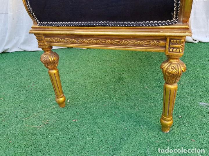 Antig&uuml;edades: DIV&Aacute;N ESTILO FRNCES PAN DE ORO - Foto 3