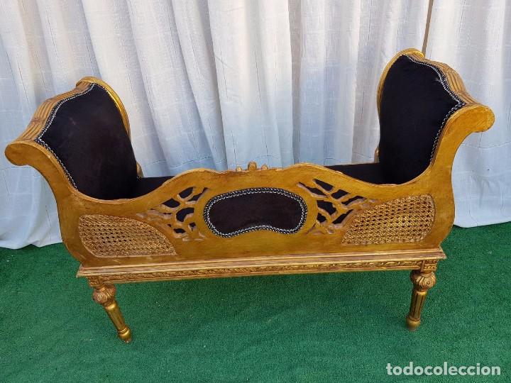 Antig&uuml;edades: DIV&Aacute;N ESTILO FRNCES PAN DE ORO - Foto 5