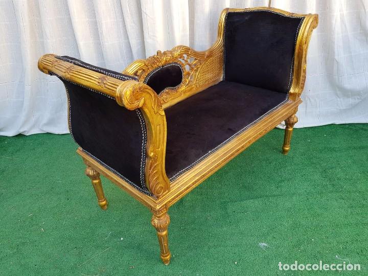 Antig&uuml;edades: DIV&Aacute;N ESTILO FRNCES PAN DE ORO - Foto 6