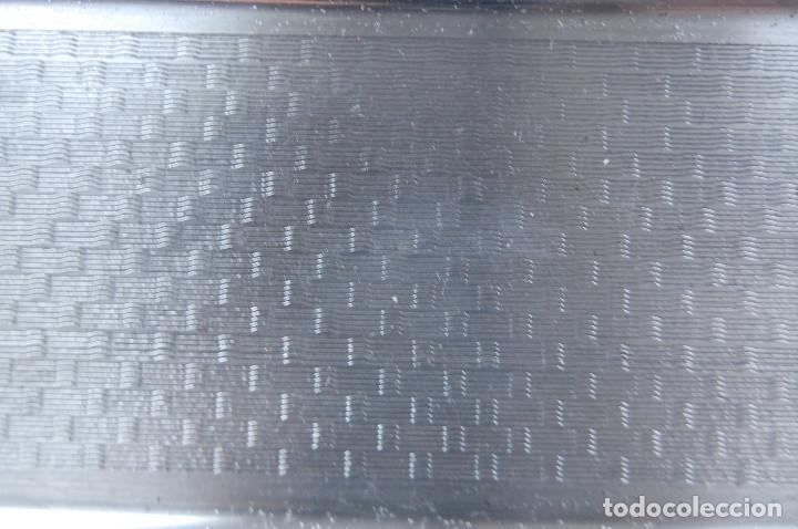 Antig&uuml;edades: Bandeja rectangular de alpaca. Medidas: 20x7 cm. - Foto 14