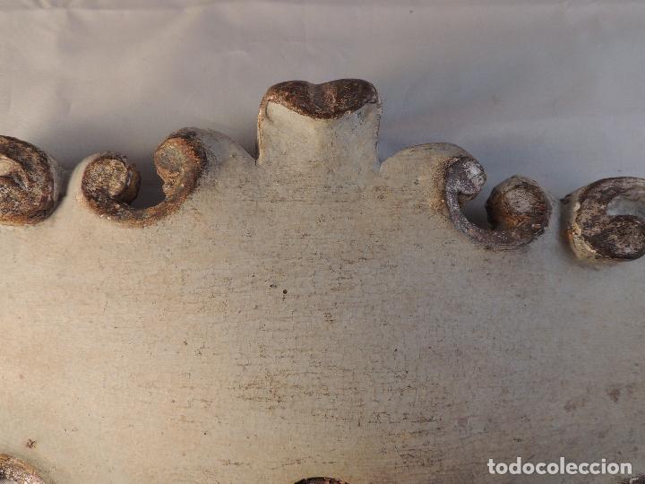 Antig&uuml;edades: APLIQUE ITALIANO EN MADERA POLICROMADA - Foto 4