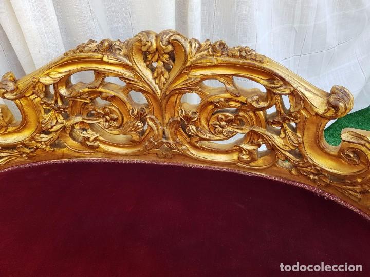 Antig&uuml;edades: DIV&Aacute;N ESTILO FRNCES PAN DE ORO - Foto 2
