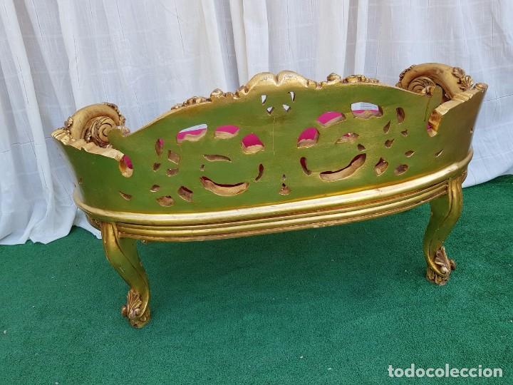 Antig&uuml;edades: DIV&Aacute;N ESTILO FRNCES PAN DE ORO - Foto 4