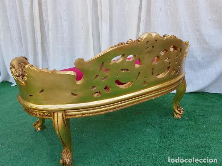 Antig&uuml;edades: DIV&Aacute;N ESTILO FRNCES PAN DE ORO - Foto 5