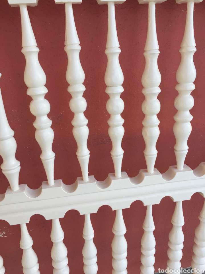 Antig&uuml;edades: CABECERO CASTELLANO BLANCO - Foto 5