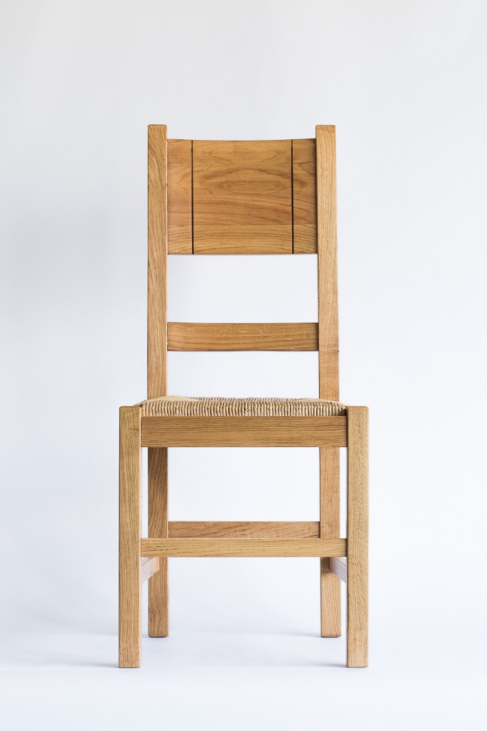 Antig&uuml;edades: SILLA DE ROBLE ASIENTO DE ANEA - Foto 2