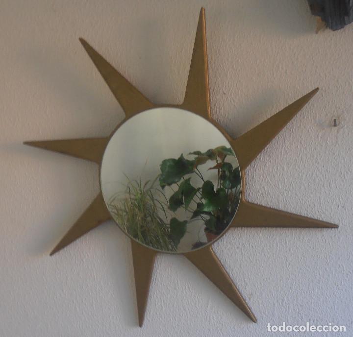 Antig&uuml;edades: SOL DE HIERRO CON ESPEJO ADERIDO - Foto 1