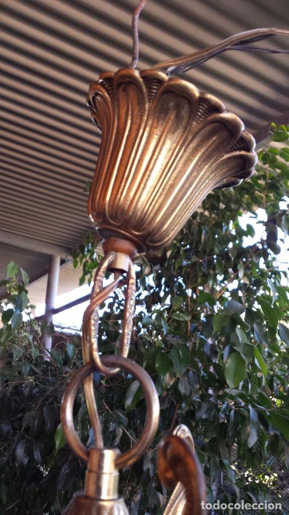 Antig&uuml;edades: precioso farol en bronce, - Foto 2