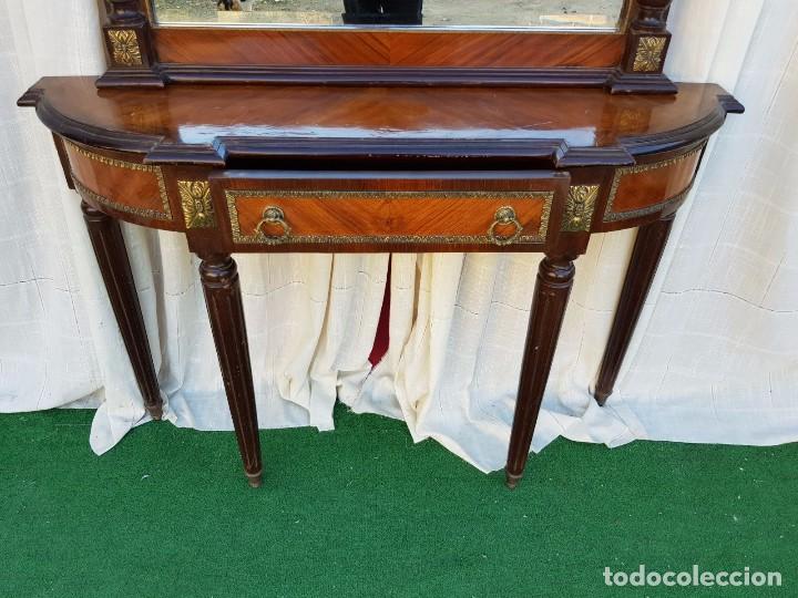 Antig&uuml;edades: CONSOLA ESTILO FRANCES CON MARMOL - Foto 2