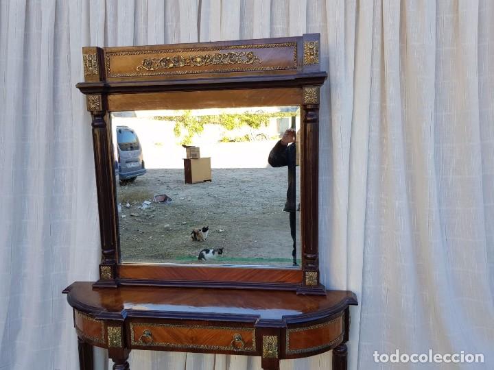 Antig&uuml;edades: CONSOLA ESTILO FRANCES CON MARMOL - Foto 3