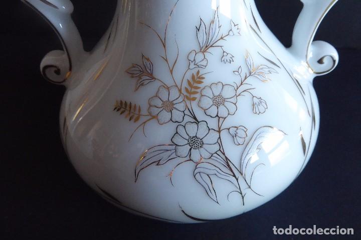 Antig&uuml;edades: JARR&Oacute;N DE PORCELANAS ELYCA DECORACI&Oacute;N ORO - Foto 2