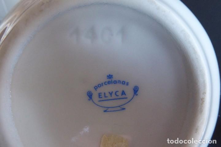 Antig&uuml;edades: JARR&Oacute;N DE PORCELANAS ELYCA DECORACI&Oacute;N ORO - Foto 3