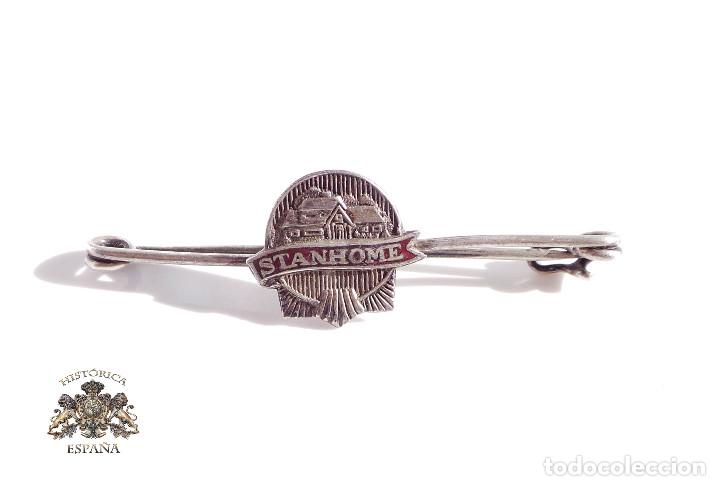 Antig&uuml;edades: ALFILER DE CORBATA EN PLATA, STANHOME - Foto 1