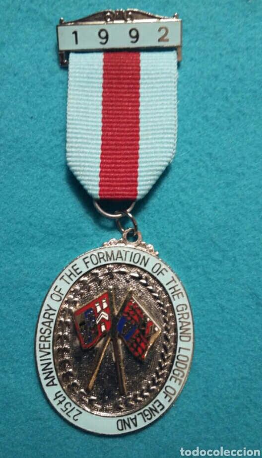 Antig&uuml;edades: Medalla mas&oacute;nica GLE - Foto 1