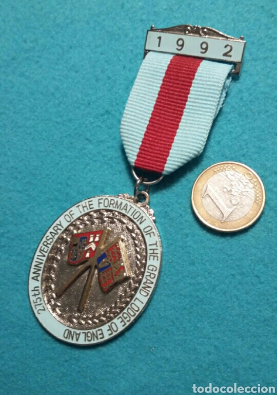 Antig&uuml;edades: Medalla mas&oacute;nica GLE - Foto 3