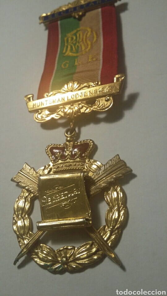Antig&uuml;edades: Medalla mas&oacute;nica GLE de plata. - Foto 1