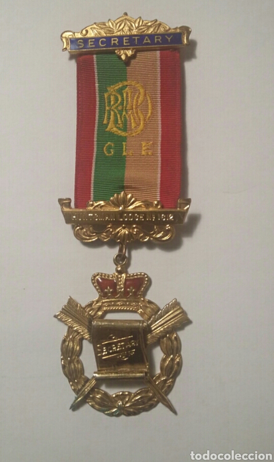 Antig&uuml;edades: Medalla mas&oacute;nica GLE de plata. - Foto 2