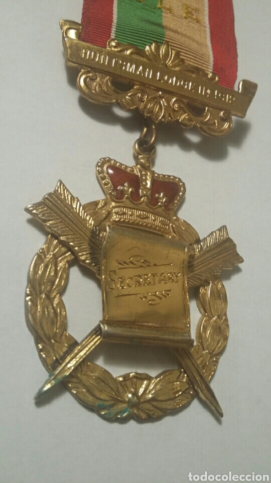 Antig&uuml;edades: Medalla mas&oacute;nica GLE de plata. - Foto 4