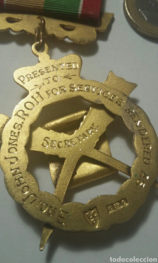 Antig&uuml;edades: Medalla mas&oacute;nica GLE de plata. - Foto 6