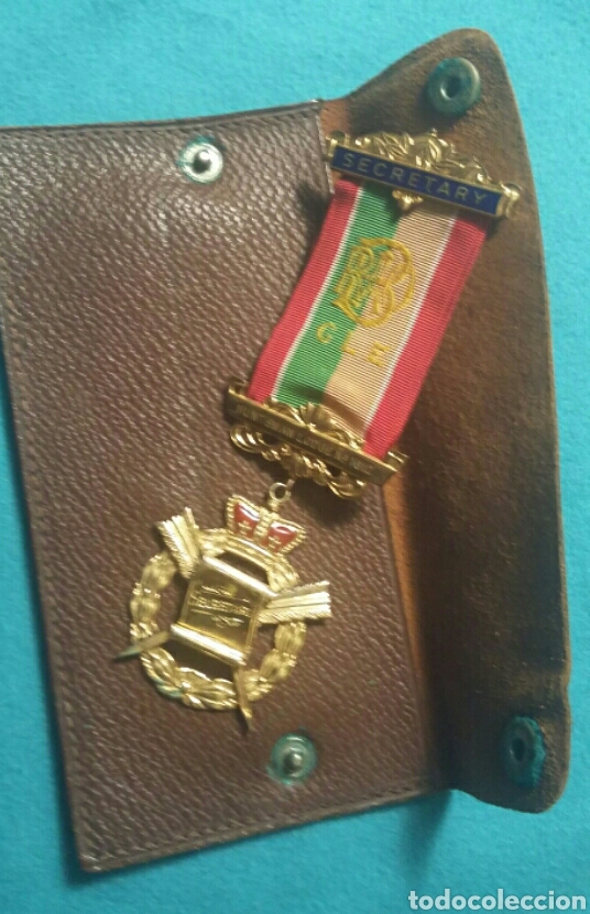 Antig&uuml;edades: Medalla mas&oacute;nica GLE de plata. - Foto 9