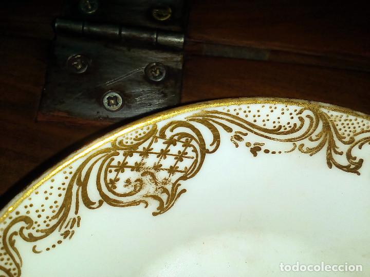 Antig&uuml;edades: PLATO EN PORCELANA DE S&Eacute;VRES REF-8561 - Foto 5